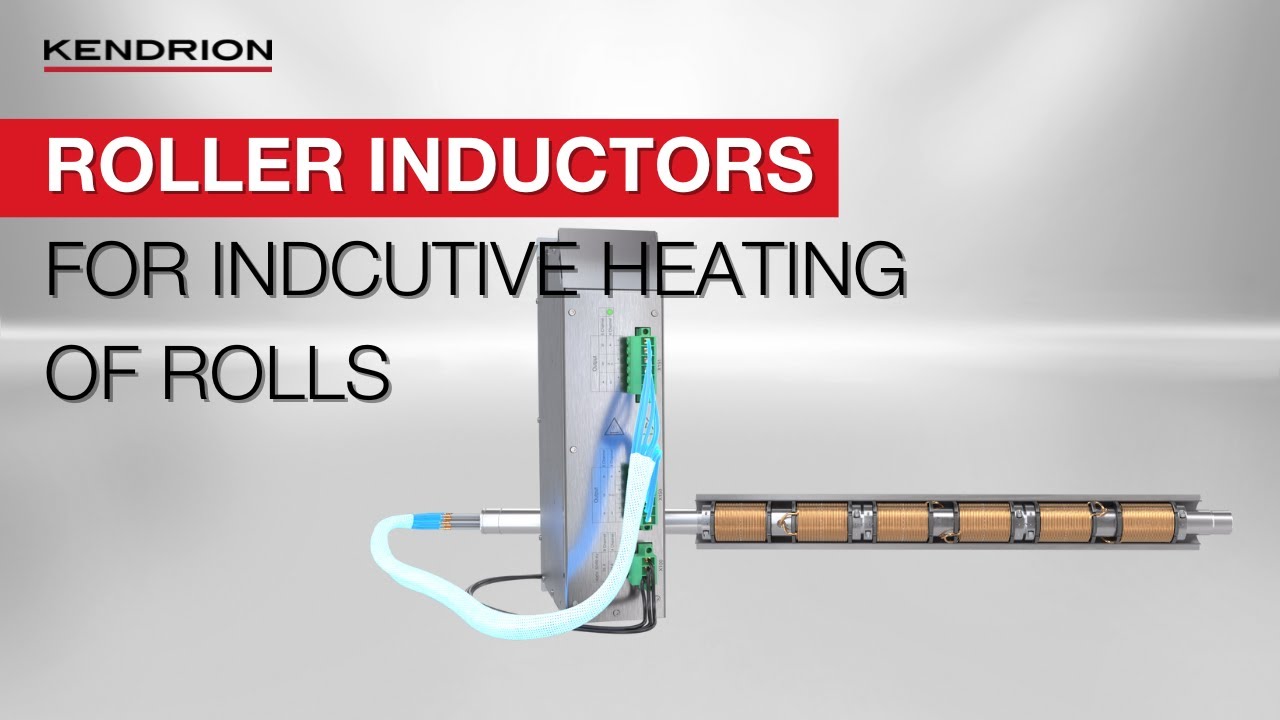 Roller inductors for inductive heating of rolls
