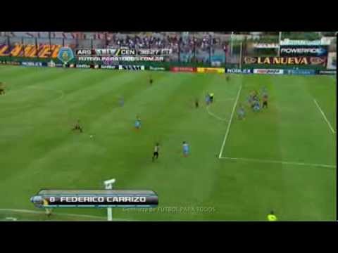 Gol de Carrizo. Arsenal 1 - Rosario Central 1. Fecha 8. Torneo Final 2014. FPT