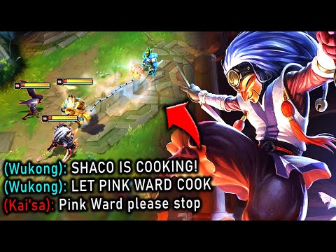 When Pink Ward Shaco Starts to COOK! (500 IQ SHACO OUTPLAYS)