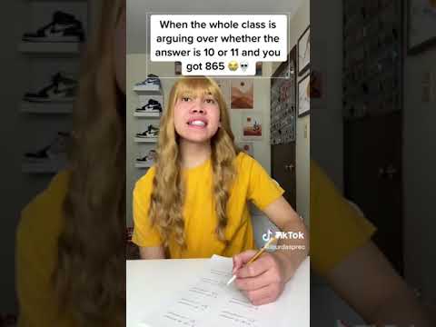 When the whole class is arguing over whether the answer is 10 or 11 and you got 865 😭💀