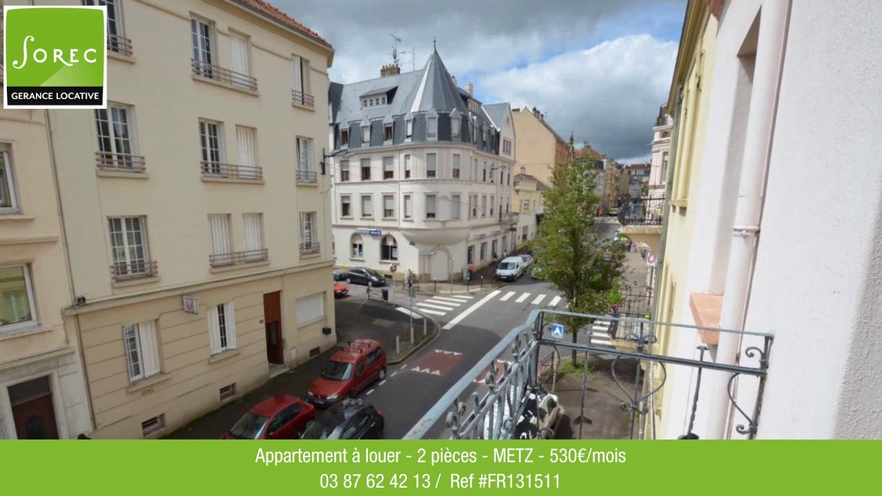 Watch video Appartement à louer - 2 pièces - METZ - 530€/mois - SOREC IMMOBILIER Appartement à louer - 2 pièces - METZ - 530€/mois - SOREC IMMOBILIER