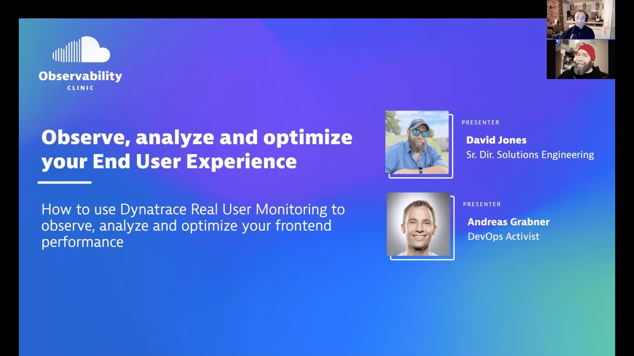 Digital Performance 101 - Observe, analyze and optimize your End User Experience
