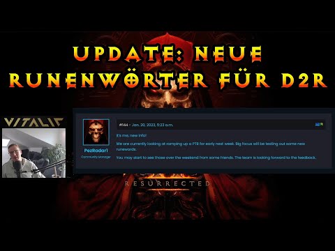 NEWS: Neue Runenwörter für Ladder 3 D2R