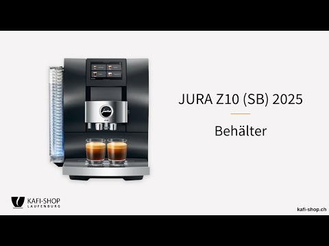 JURA Z10 (SB) 2025 – Behälter: Wasser, Bohnen, Kaffeesatzbehälter im Detail