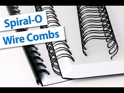 Spiral-O Wire Binding Comb Overview | Binding101