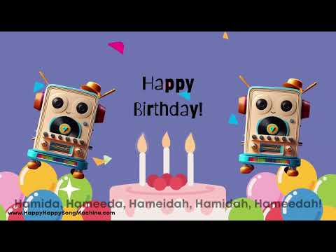 Happy Birthday Hamida 🎉 | Personalized Birthday Song by Happy Happy Song Machine
