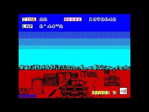 Outrun - ZX Spectrum 48k Walkthrough with real arcade music