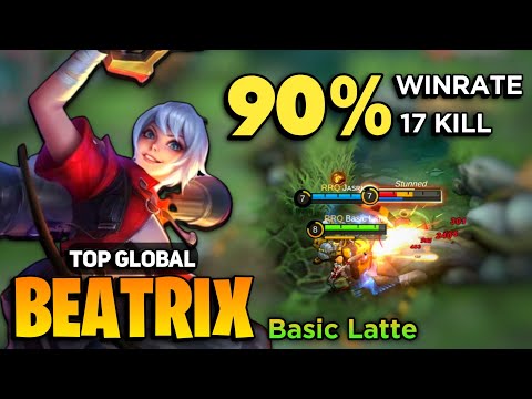 17 KILL + 90% WR! Beatrix Combo Johnson [ Top Global Beatrix Best Build ] By Basic Latte - MLBB