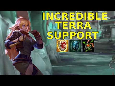WARRIOR'S AXE TERRA SUPPORT IS ACTUALLY AMAZING?! - Conquest Smite (Hybrid build)
