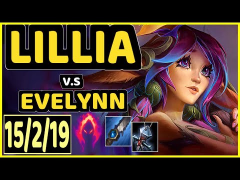 DJOKO (LILLIA) vs EVELYNN - 15/2/19 KDA JUNGLE GAMEPLAY - EUW Ranked GRANDMASTER