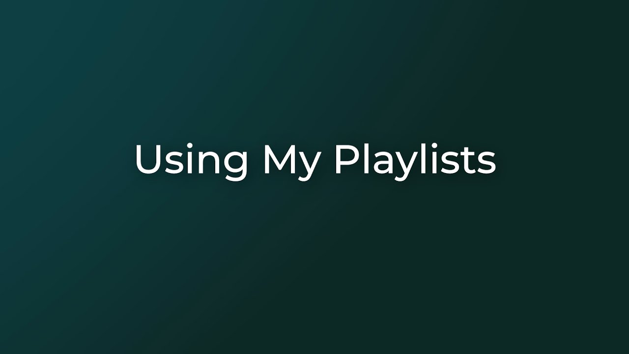 Liturgy.com Tech Tip: My Playlists
