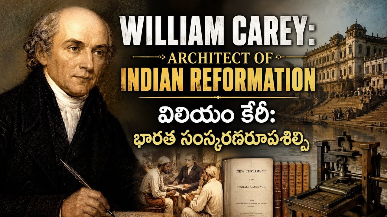 William Carey: Architect of Indian Reformation l విలియం కేరీ: భారత సంస్కరణరూపశిల్పి l #WilliamCarey