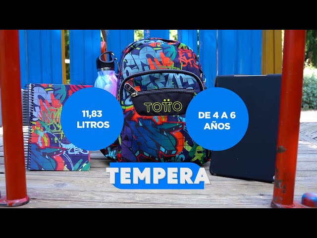 Vídeo relacionado con TOTTO - Mochila Escolar con Ruedas, Modelo Renglones, Capacidad 26,21 Litros, Bolsillo para PC 14", Bolsillo Botella, Correas en S para Mayor Comodidad, Resistente, Estampado Grafily