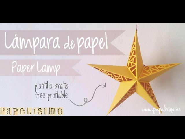 Vídeo relacionado con Pantalla de luz de estrella de papel amarilla de 60 cm, linterna colgante para decoración de ventanas de Navidad, fiestas, bodas y decoración del hogar, estrella plegable de 5 puntos (2)