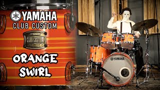 Video thumbnail for Yamaha Club Custom Drum Kit - Orange Swirl Lacquer by Steve Maxwell Drums