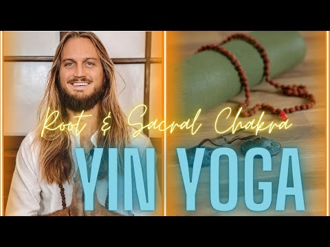 90 Minute Yin Yoga for Root and Sacral Chakras.