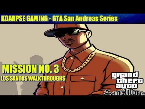 GTA San Andreas /"Repainting Ballas's Graffiti into Grove's" / Gameplay Walkthrough / Mission No.3
