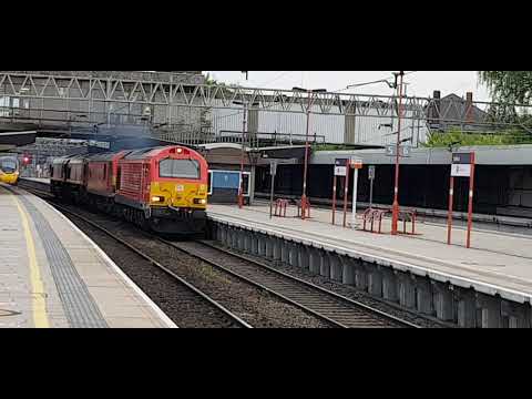 0K06 - DB 66, 67 & 92 - 67028 leading 92015, 66186 and 66113 - from Wembley to Crewe IEMD