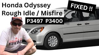 Honda Rough Idle Misfire P3497 P3400 Oil Control Valve Replacement DIY Odyssey Pilot Accord V6