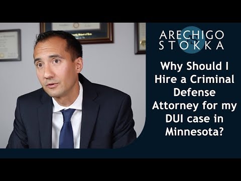 Minnesota DWI lawyer, John Arechigo, explains why it's a good idea to hire a lawyer for your DUI case.