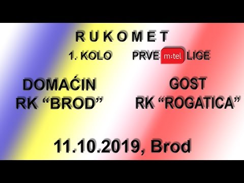 1. Kolo Prve m:tel lige (m) RK BROD - RK ROGATICA 11.10.2019