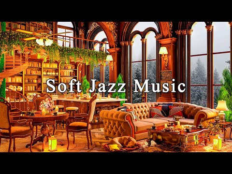 Stress Relief with Soft Jazz Music at Cozy Coffee Shop Ambience ☕ Relaxing Jazz Instrumental Music