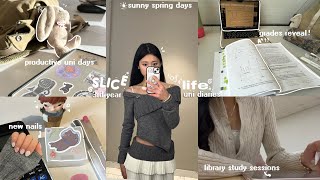 SLICE OF LIFE VLOG 🍥 𖦹⋆* engineering uni life, classes & productive studying, sunny spring days