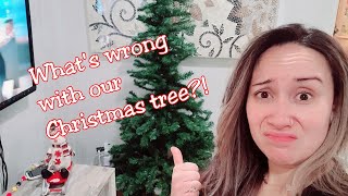What's wrong with our Christmas tree?! Vlogmas day 1 (we started late!)