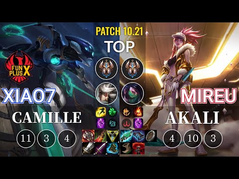 FPB xiao7 Camille vs Mireu Akali Top - KR Patch 10.21
