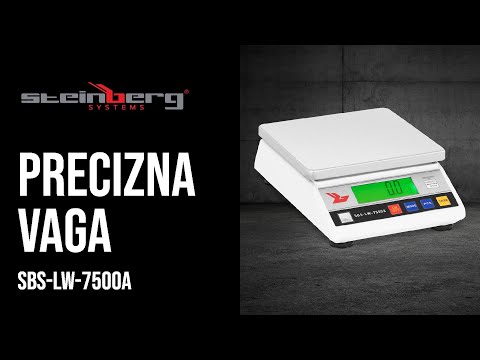 videozapis - Precizna vaga - 7500 g / 0,3 g - LCD