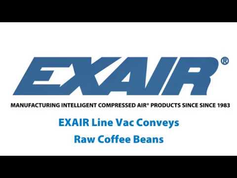 Line Vac test with Raw Coffee Beans