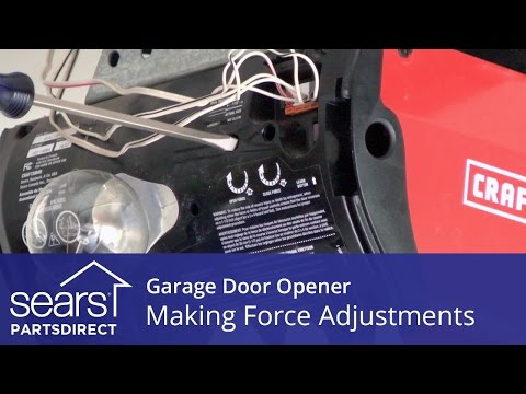 Garage Door Won't Open or Close: Force Adjustments