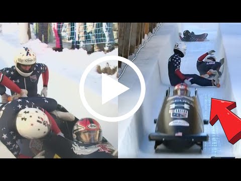 Bobsley sled crash in St. Moritz: American pilot Christopher Horne loses three of his runners 🔥
