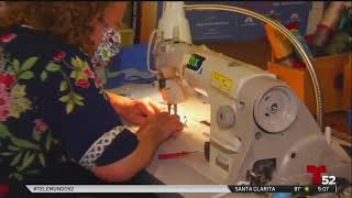 UNIVERSAL STUDIOS LOT - DRAPERY DEPT. MAKE MASKS - Telemundo 52
