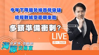 今年下降趨勢線首見突破 總經數據空窗期來臨，多頭準備衝刺?｜海豚交易室｜范振鴻 (圖)
