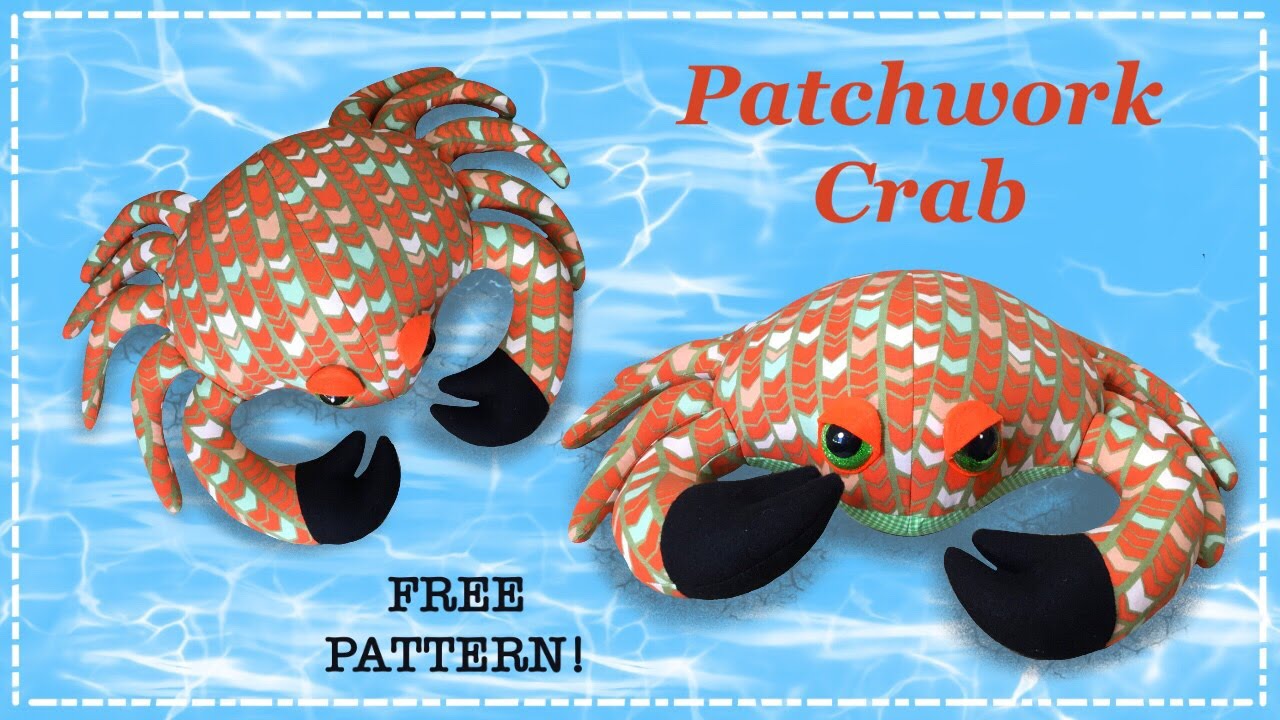 Patchwork Crab || FREE PATTERN || Full step by step Tutorial with Lisa Pay