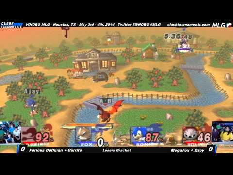 WHOBO MLG - MegaFox + Espy vs Duffman + Burrito - SSBB
