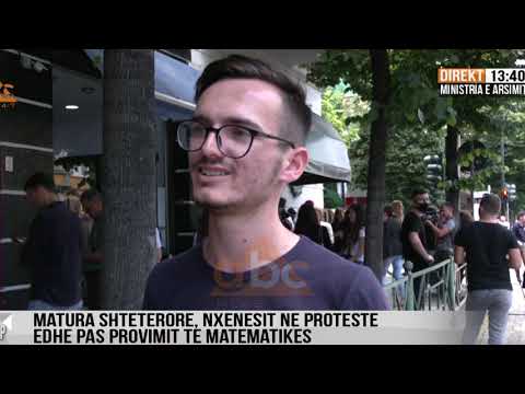 Matura shtetorore, nxenesit proteste edhe pas provimit | ABC News Albania