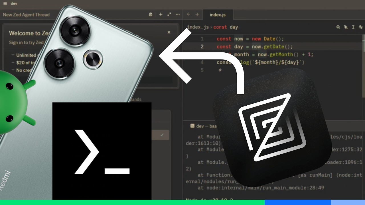 How to install and use Zed on Android phones with Termux and Termux:X11