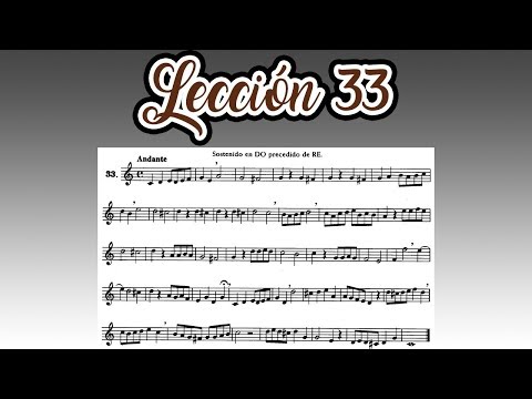 Lección 33 Metodo de Solfeo de Hilarion Eslava - Primera Parte