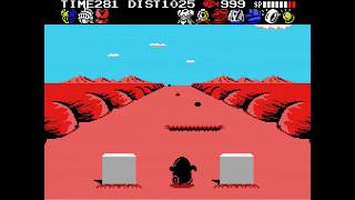 [MSX] Stage 21: Desert (Speedrun) 岩石ステージ 平原ステージ ペン太 (スピードラン) 🐧 | Penguin Adventure 夢大陸アドベンチャー [4K]
