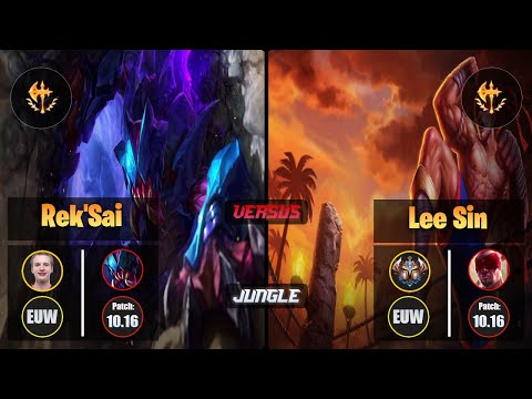 Jankos REK'SAI (Jungle) [Conqueror] VS LEE SIN - Challenger EUW Patch 10.16