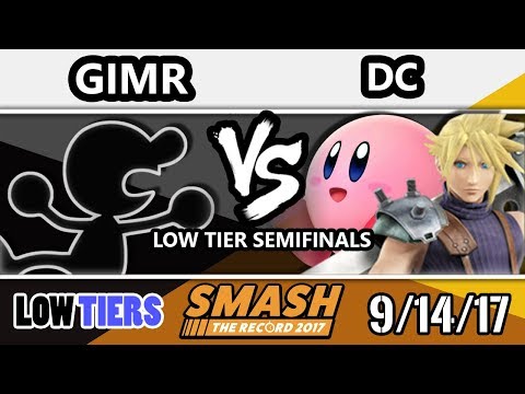 STR 2017 Smash 4 Low Tiers - VGBC | GimR (G&W) Vs. DC (Kirby, Cloud) - Smash Wii U