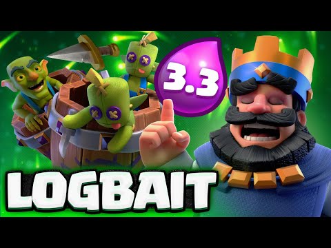 15,000 Trophies with THIS INSANE Logbait Deck in Clash Royale!