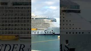 Wonder of the Seas backing out Nassau, Bahamas! #royalcaribbean #wonderoftheseas #cruiseship #cruise