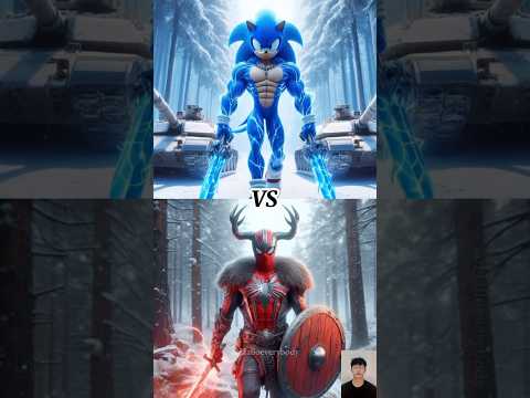 Sonic Vs Avengers Viking ( Spider-Man, Iron Man and Venom ) Final Battle