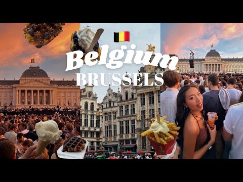 🇧🇪 What to Do in Brussels in 48 hours | Belgium Travel Vlog 🧇 I What to Eat? Techno Festival!