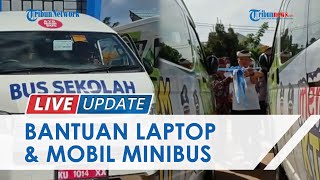 Bupati Ibrahim Ali Serahkan Bantuan Laptop & Mobil Minibus untuk Operasional Sekolah di Tana Tidung