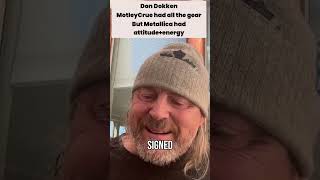 Don Dokken seeing Motley Crue for 1st time and Metallica #dokken #metallica #motleycrue