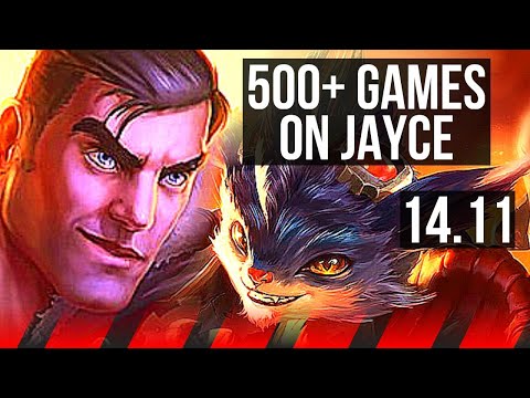 JAYCE vs RUMBLE (TOP) | 500+ games, Dominating | EUW Challenger | 14.11